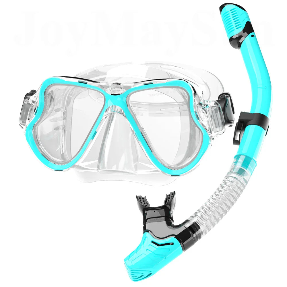 180° Panoramic Snorkel Mask & Dry Snorkel Set – Crystal Clear Views & Effortless Breathing!