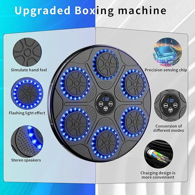 Smart Bluetooth Music Boxing Machine for Home Fitness