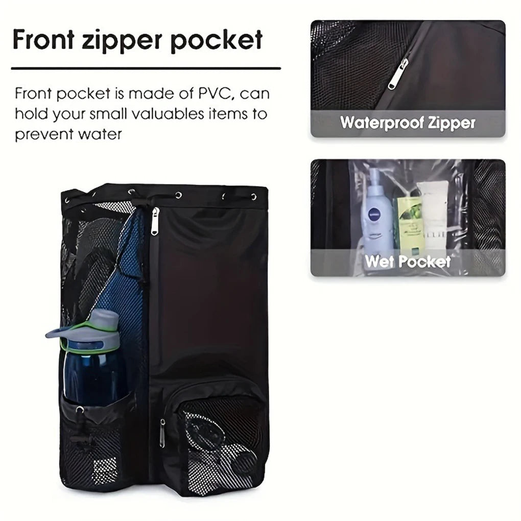 Drawstring Sports Backpack - Easily Store Your Gear!