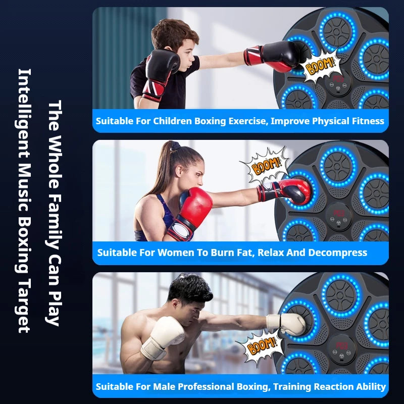 Smart Bluetooth Music Boxing Machine for Home Fitness