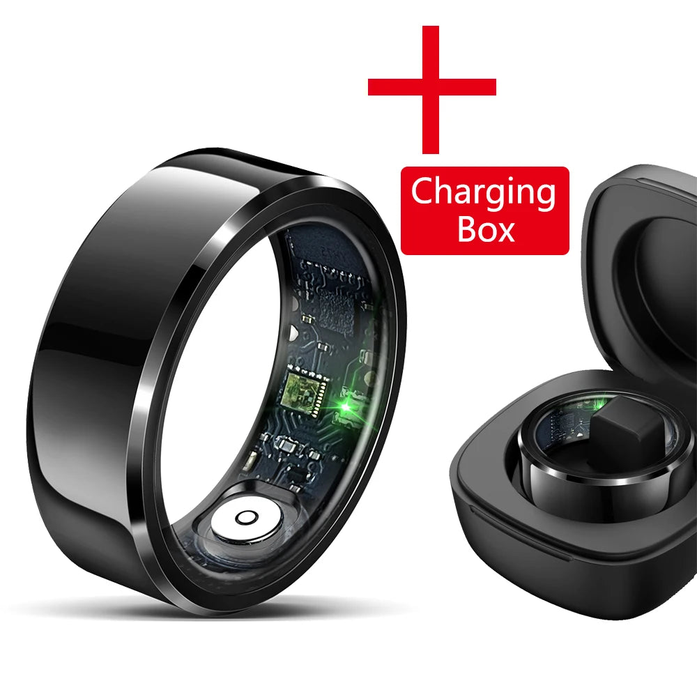 Smart Fitness, Sleek Style – Stainless Steel Smart Ring Fitness Tracker