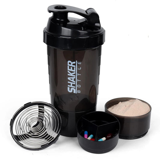 3-Layer Protein Shaker Bottle - Take it On The Road!