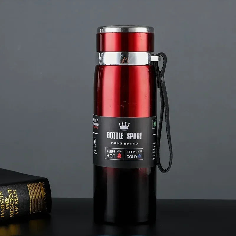 1L Thermal Water Bottle - Keep Hot or Cold / Vacuum Flask Made of Stainless Steel, BPA-Free