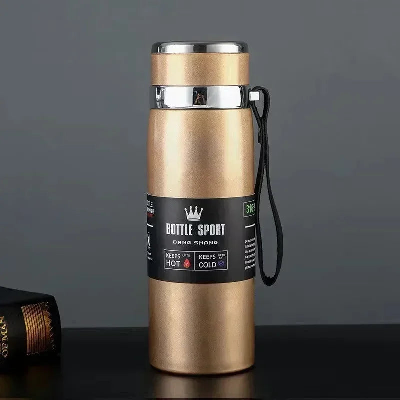 1L Thermal Water Bottle - Keep Hot or Cold / Vacuum Flask Made of Stainless Steel, BPA-Free