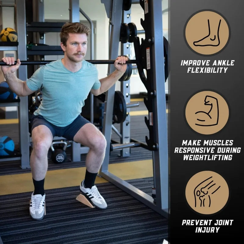 Squat Wedge Block – The Ultimate Anti-Slip Slant Board for Squats, Calf Raises and More!