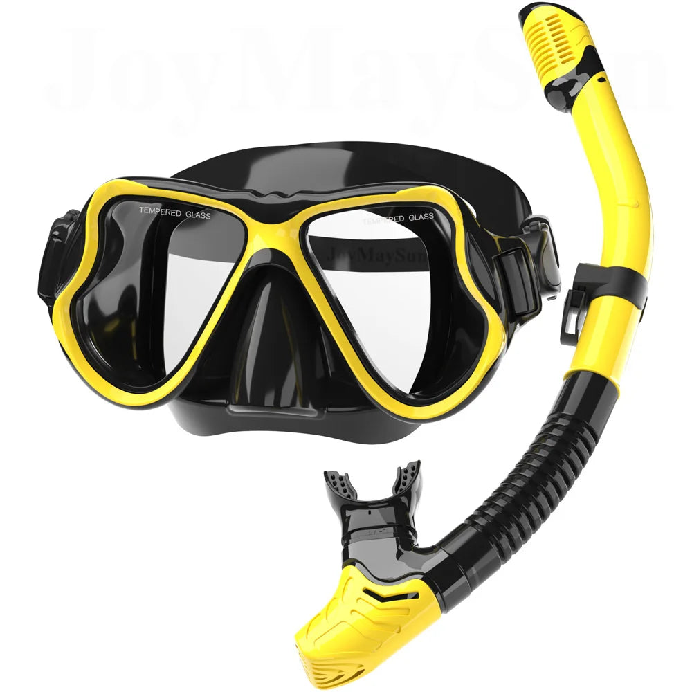 180° Panoramic Snorkel Mask & Dry Snorkel Set – Crystal Clear Views & Effortless Breathing!