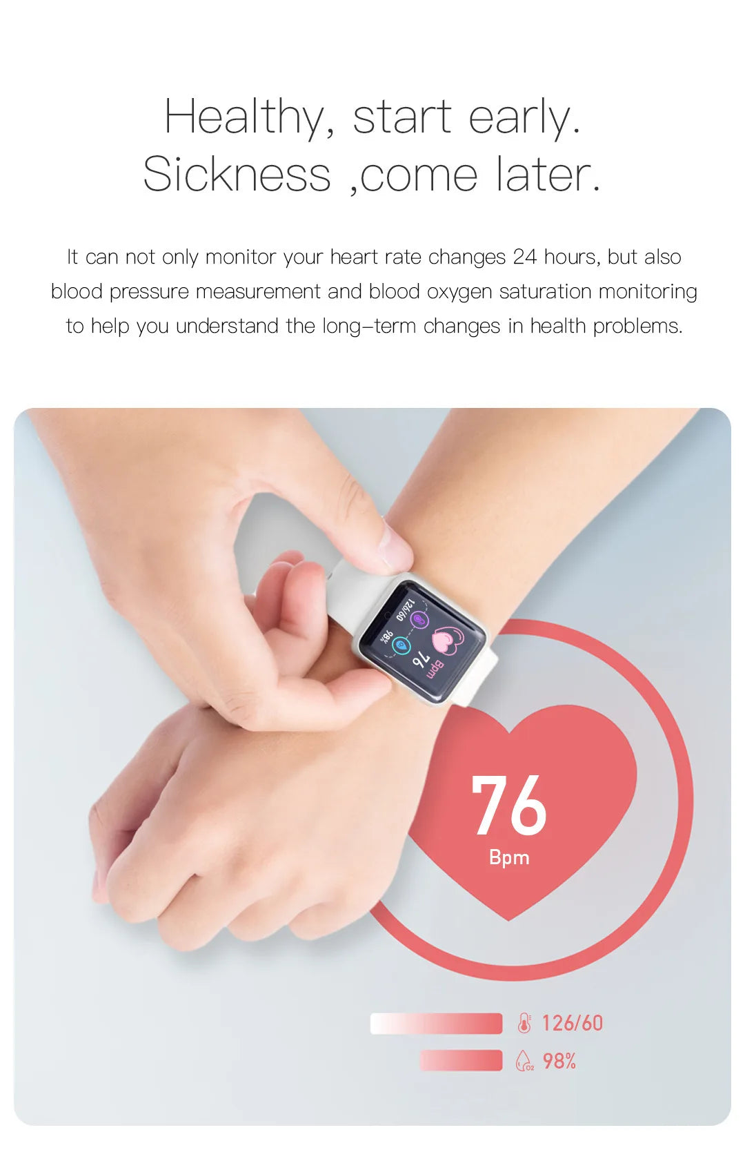 Stay Healthy with the D20S Pro Smartwatch – Monitors Blood Pressure and Heart Rate