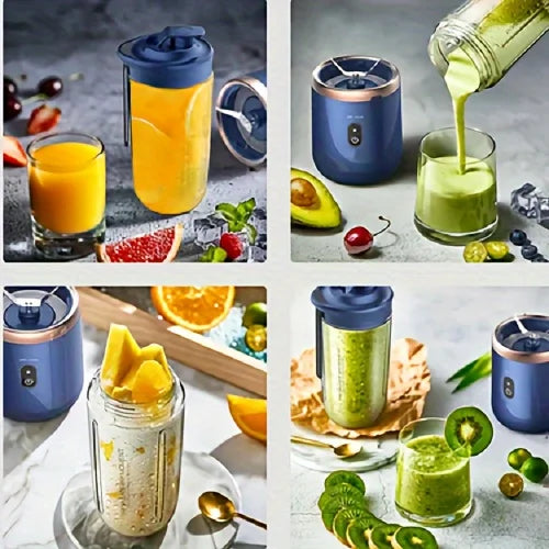 Portable Blender, USB 6 Blades - Mini Portable Blender For Good Health On-The-Go