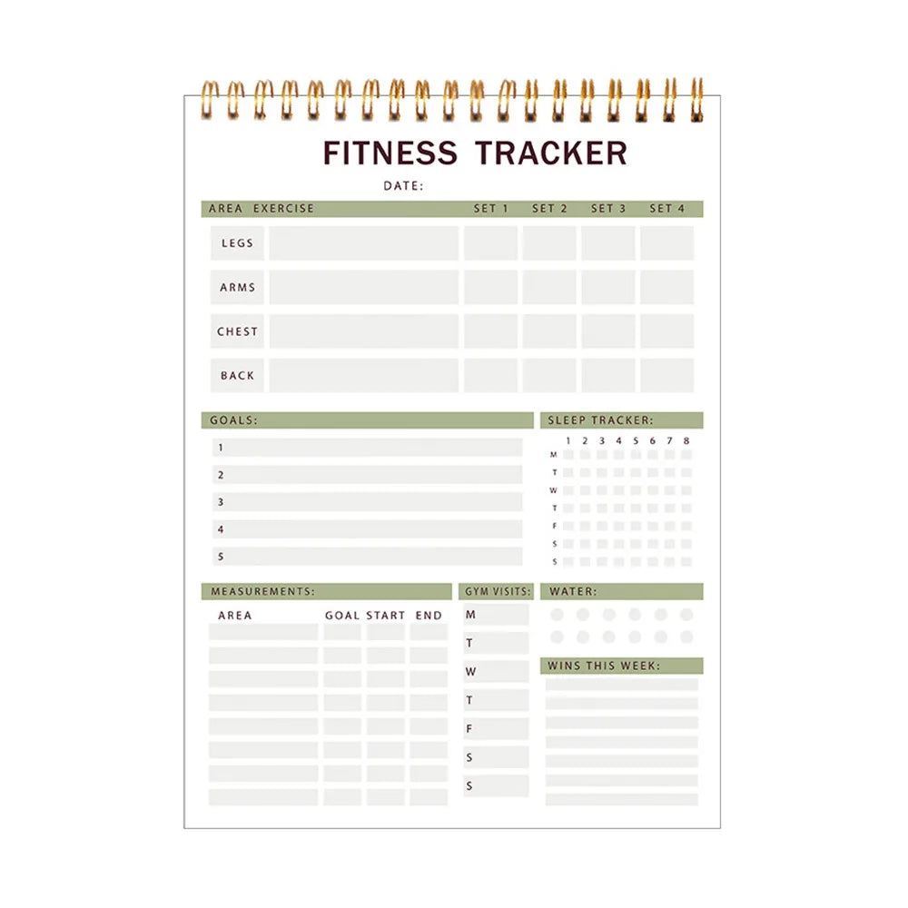 52 Sheets Daily Workout Journal/ Fitness Journal