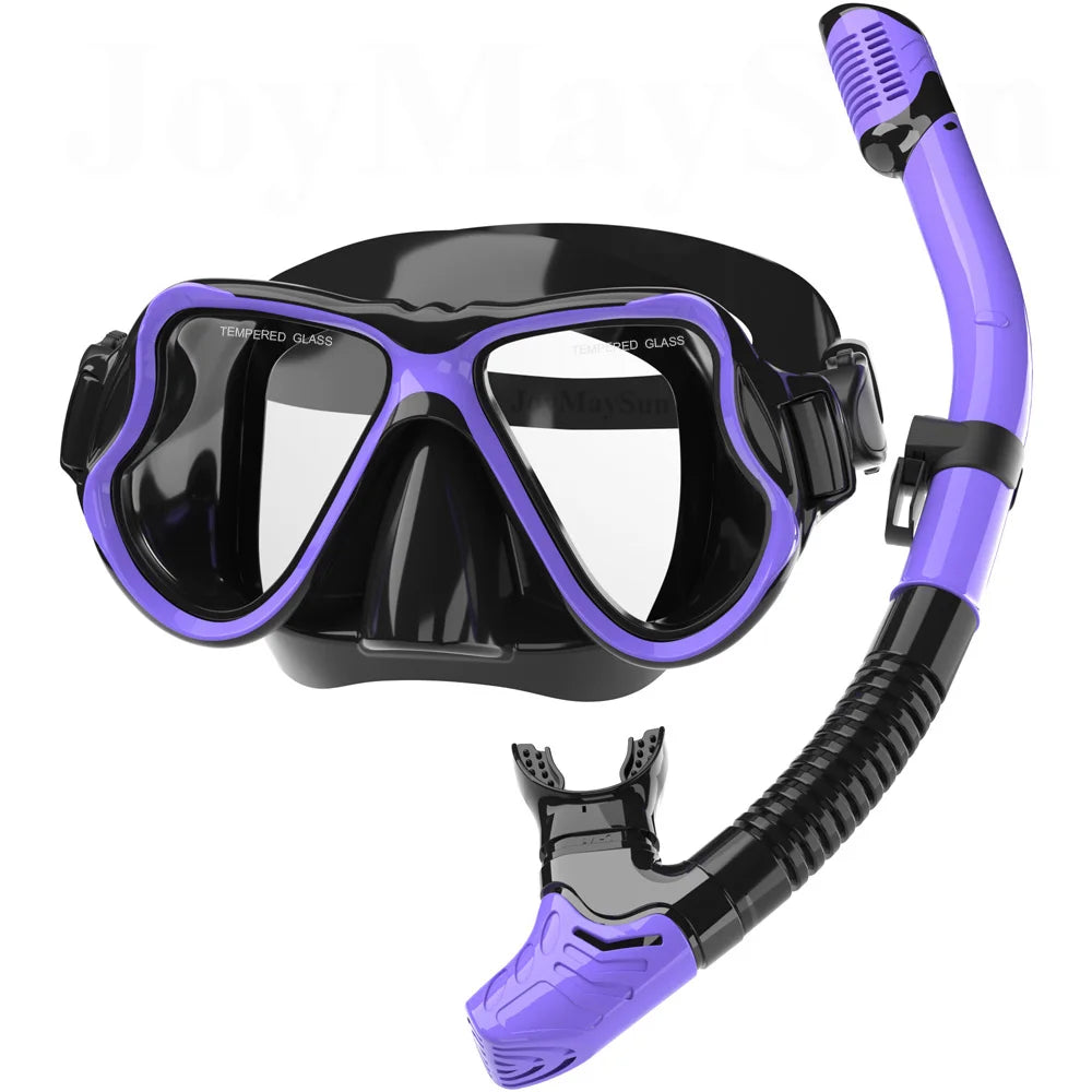 180° Panoramic Snorkel Mask & Dry Snorkel Set – Crystal Clear Views & Effortless Breathing!