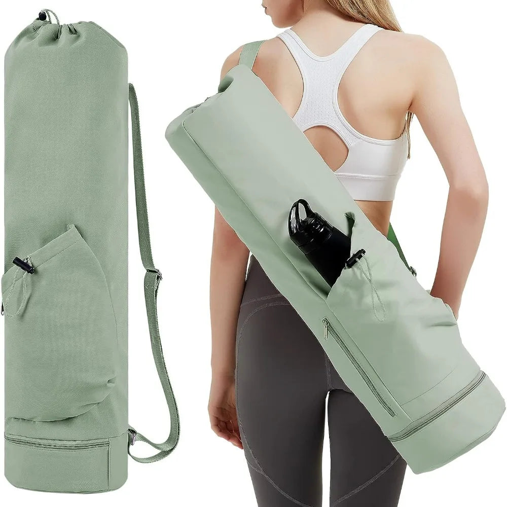 Multifunction Storage Yoga Mat Bag – Large Capacity & Full-Zip Design