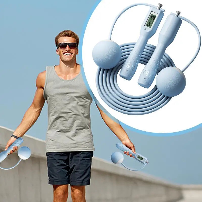 Weighted Jump Rope - Steel Wire Smart Jump Rope for The Ultra Cardio Burn