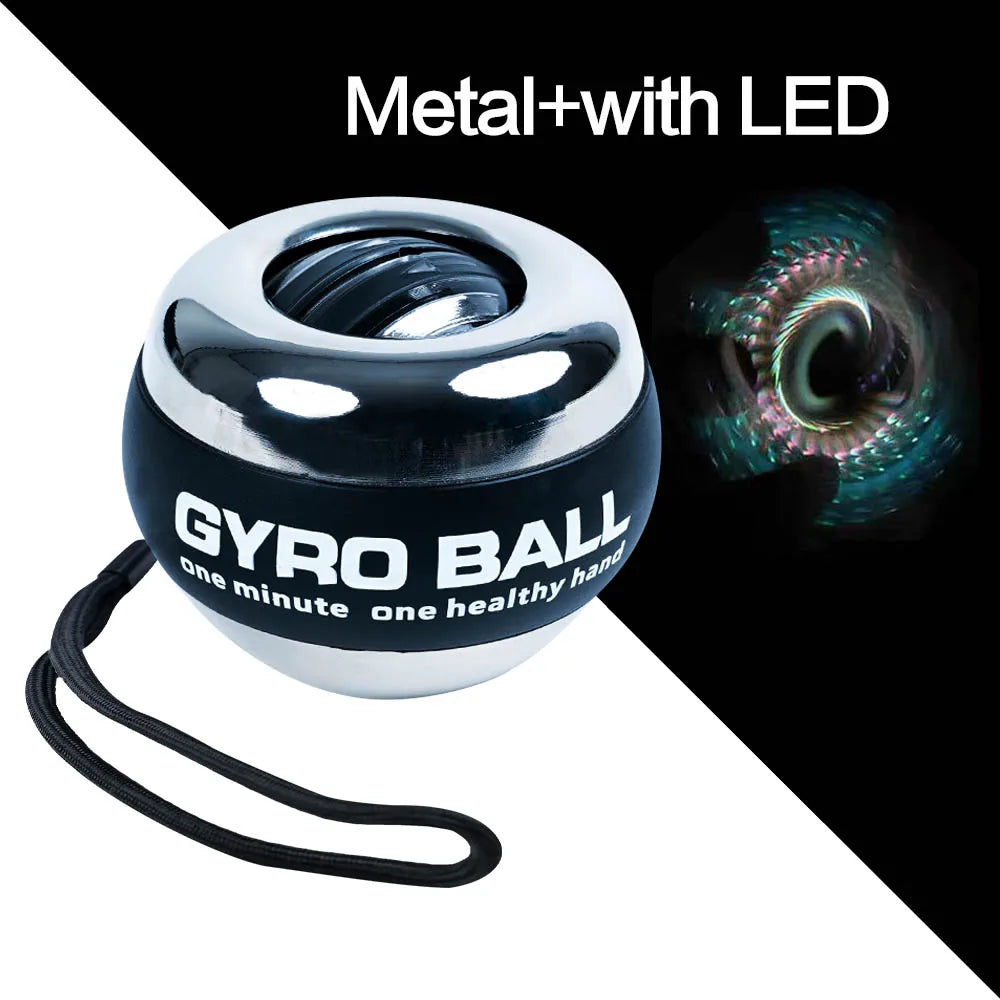 LED Wrist Gyro Ball – Auto-Start / Forearm, Hand and Wrist Strengthener