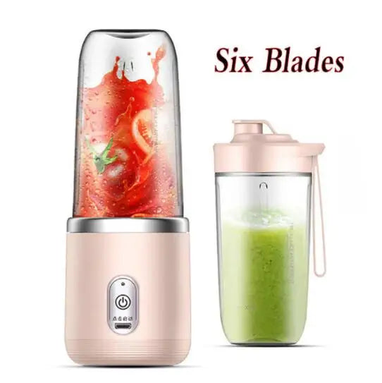 Portable Blender, USB 6 Blades - Mini Portable Blender For Good Health On-The-Go