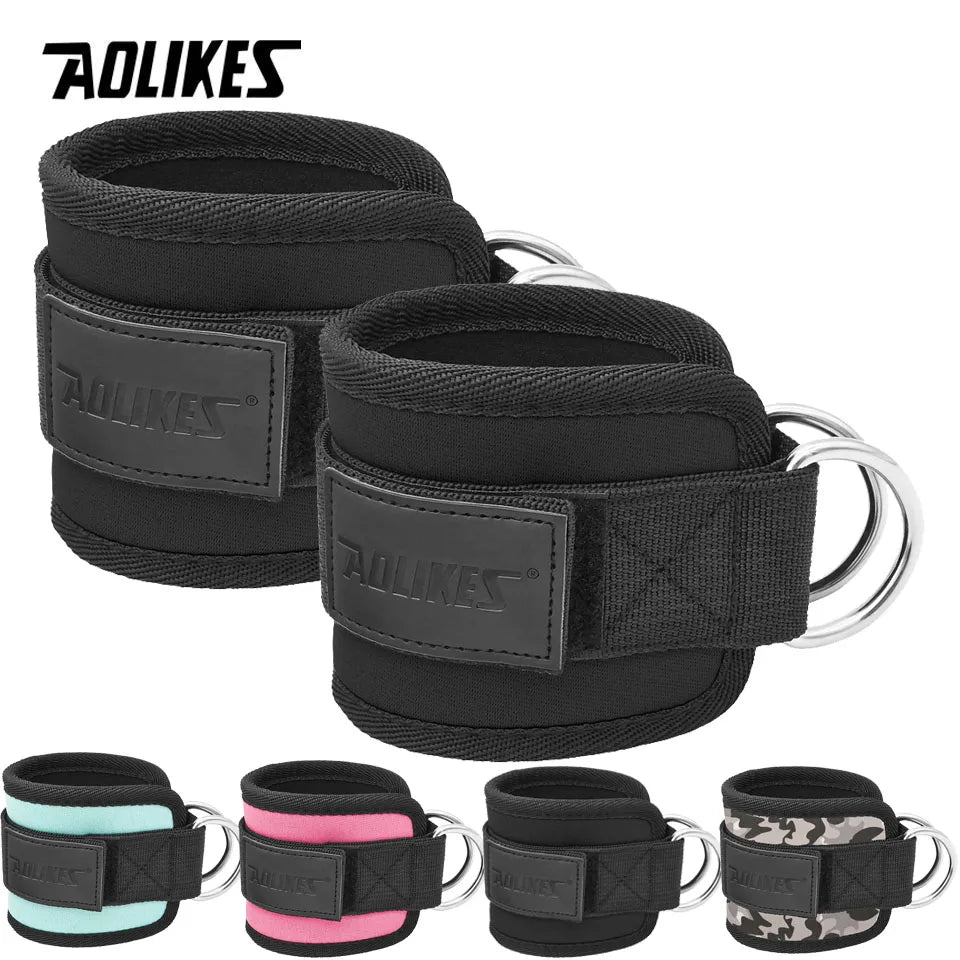 Adjustable Padded Wrist and Ankle Straps / Padded Ankle Straps with D-Rings