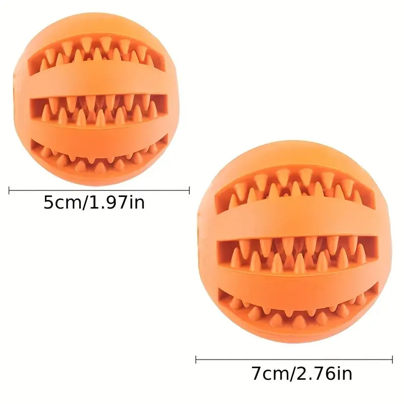 Interactive Dog Food Ball and Teeth Cleaning Puppy Chew Toy