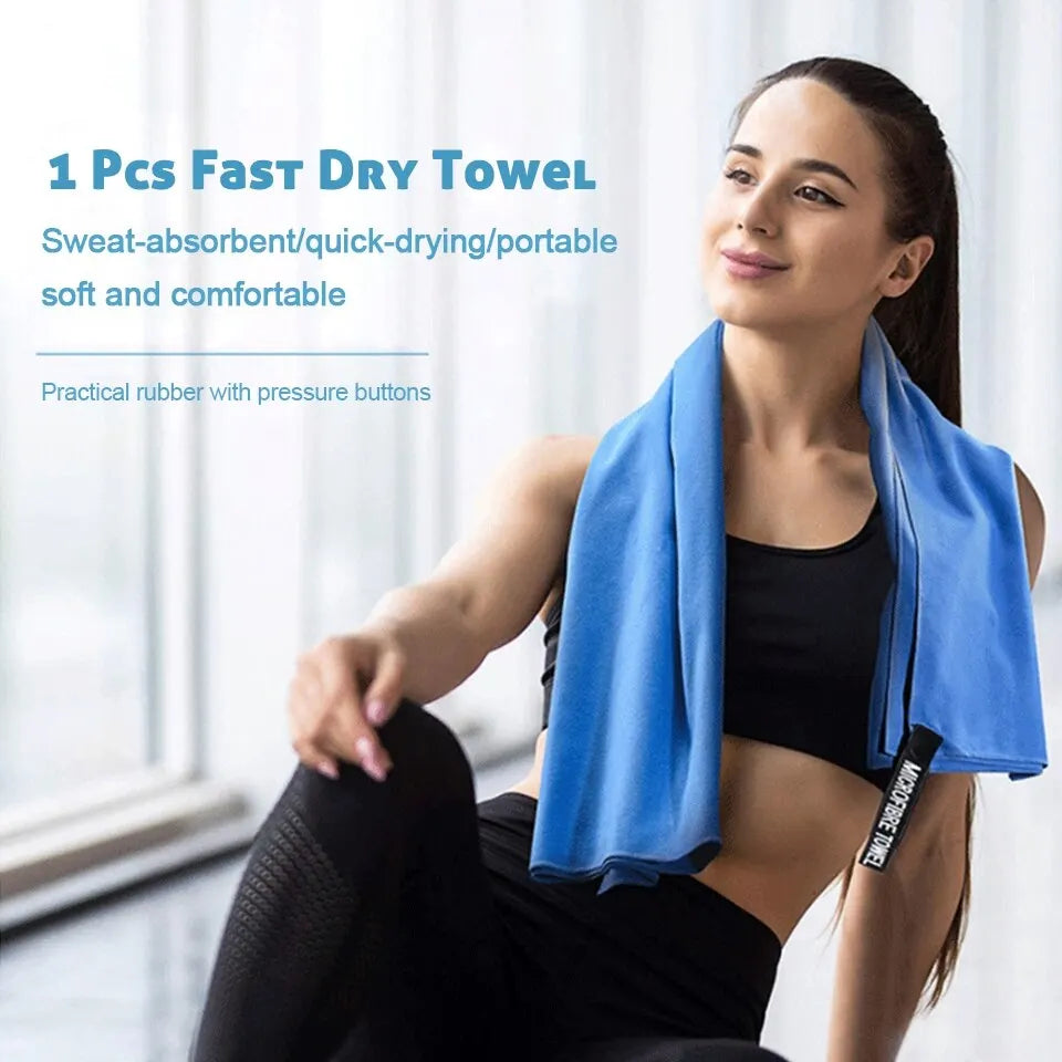 Fast-Drying Sports Towel for Travel, Yoga, Swimming and Other Activities