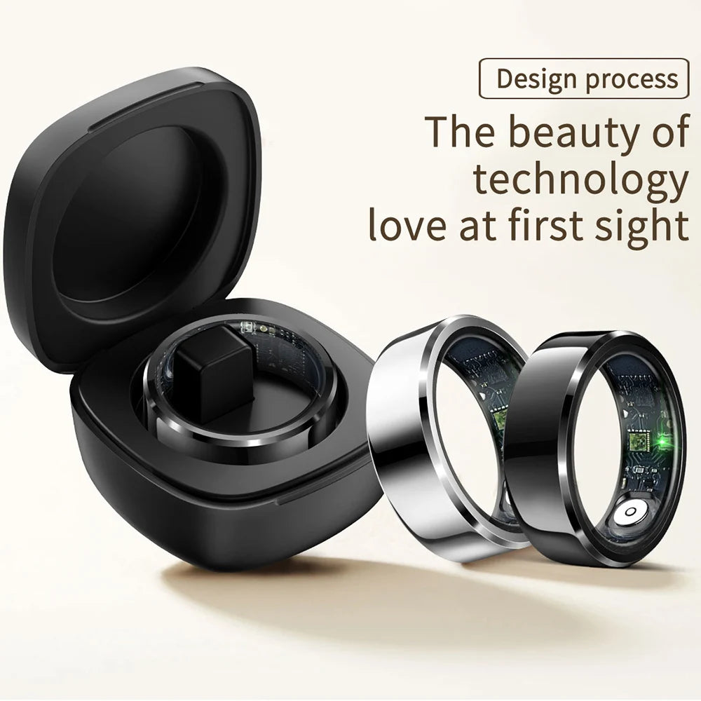 Smart Fitness, Sleek Style – Stainless Steel Smart Ring Fitness Tracker