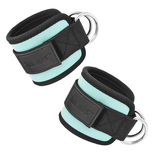 Adjustable Padded Wrist and Ankle Straps / Padded Ankle Straps with D-Rings