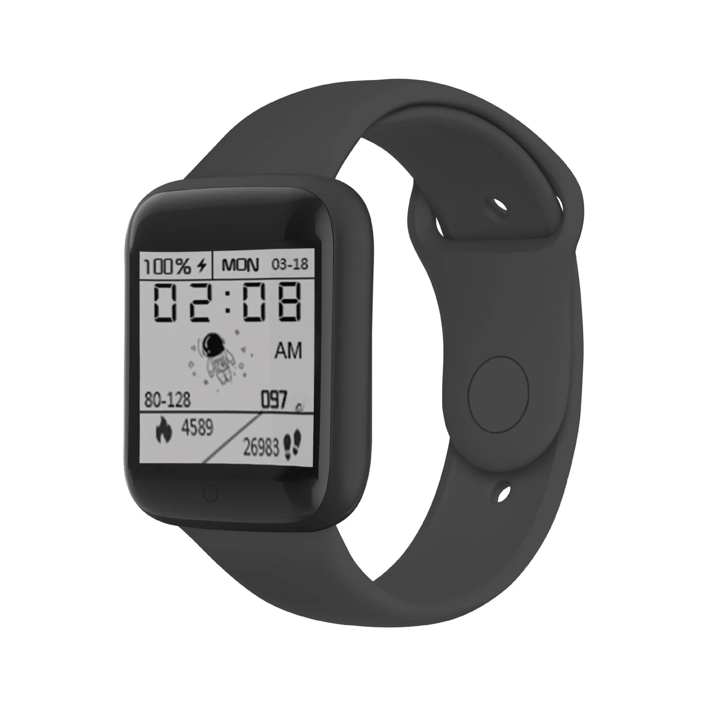 Stay Healthy with the D20S Pro Smartwatch – Monitors Blood Pressure and Heart Rate