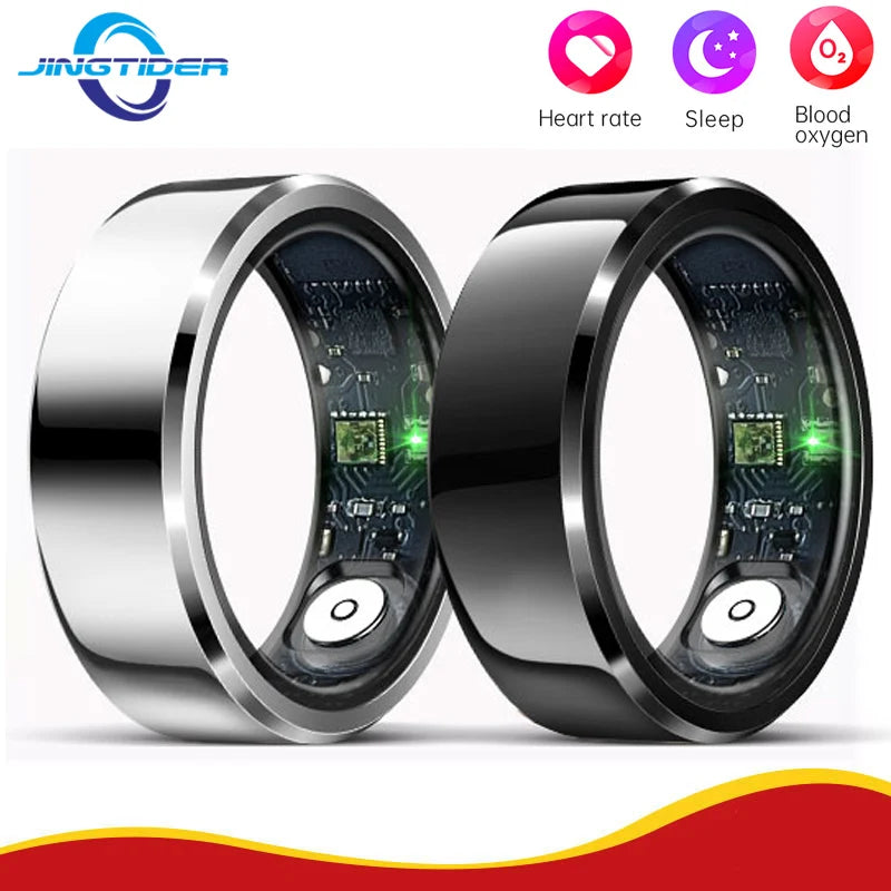 Smart Fitness, Sleek Style – Stainless Steel Smart Ring Fitness Tracker