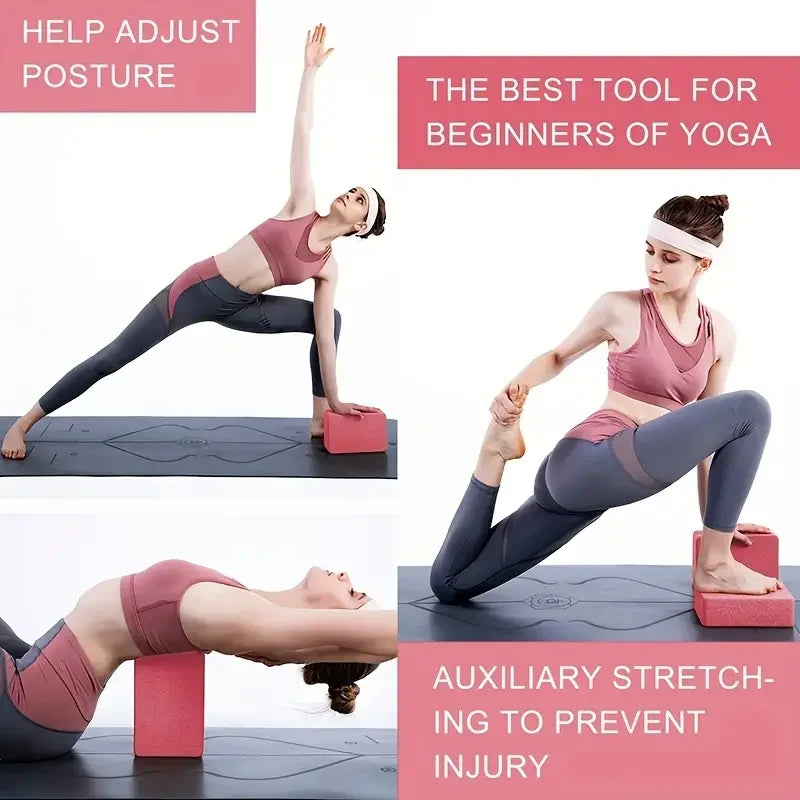 Non-Slip Yoga Block – High-Density EVA for Stability, Support and Injury Prevention