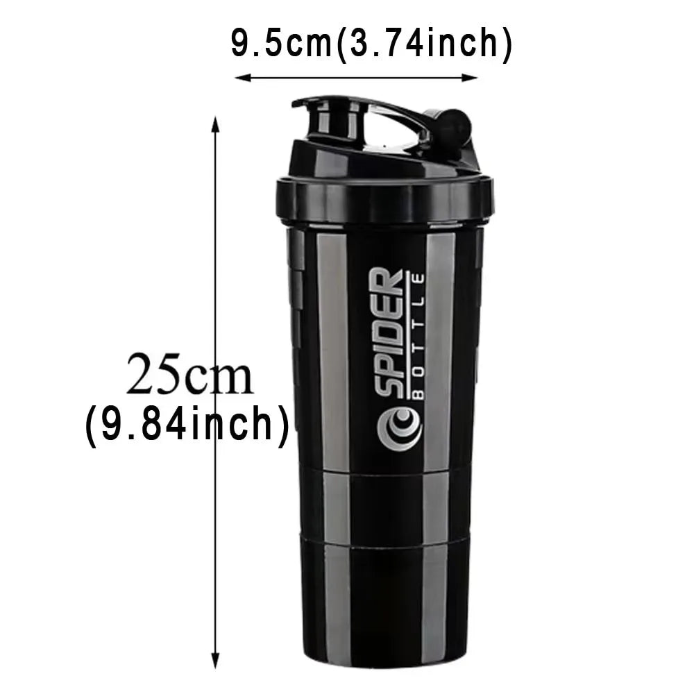 3-Layer Protein Shaker Bottle - Take it On The Road!