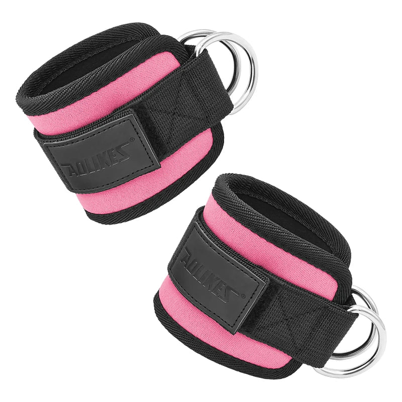 Adjustable Padded Wrist and Ankle Straps / Padded Ankle Straps with D-Rings