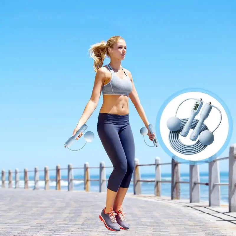 Weighted Jump Rope - Steel Wire Smart Jump Rope for The Ultra Cardio Burn