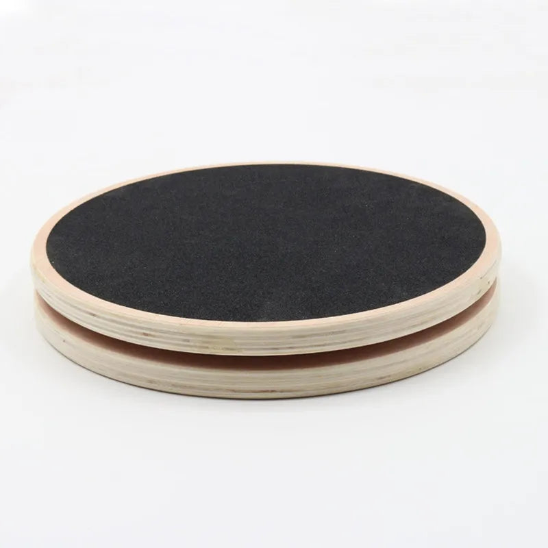 Solid Wood Waist-Twisting Balance Board for Core-Training and Balance