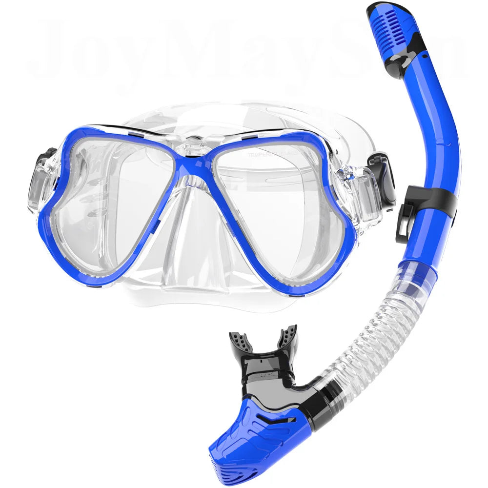 180° Panoramic Snorkel Mask & Dry Snorkel Set – Crystal Clear Views & Effortless Breathing!