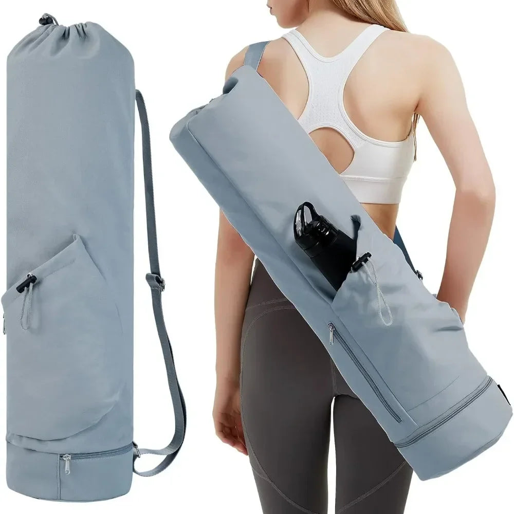 Multifunction Storage Yoga Mat Bag – Large Capacity & Full-Zip Design