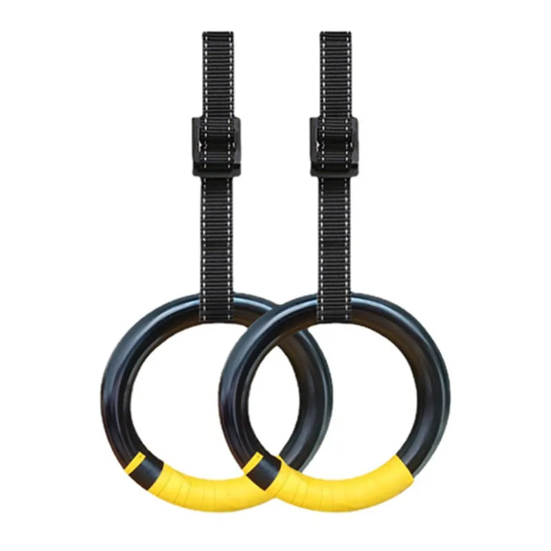 Heavy-Duty Gymnastic Rings – 1000lbs Capacity with Adjustable Straps