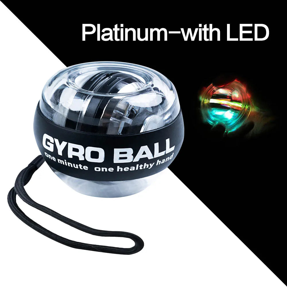 LED Wrist Gyro Ball – Auto-Start / Forearm, Hand and Wrist Strengthener